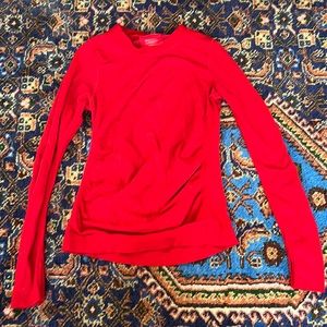 ATHLETA long sleeve top red size medium women’s